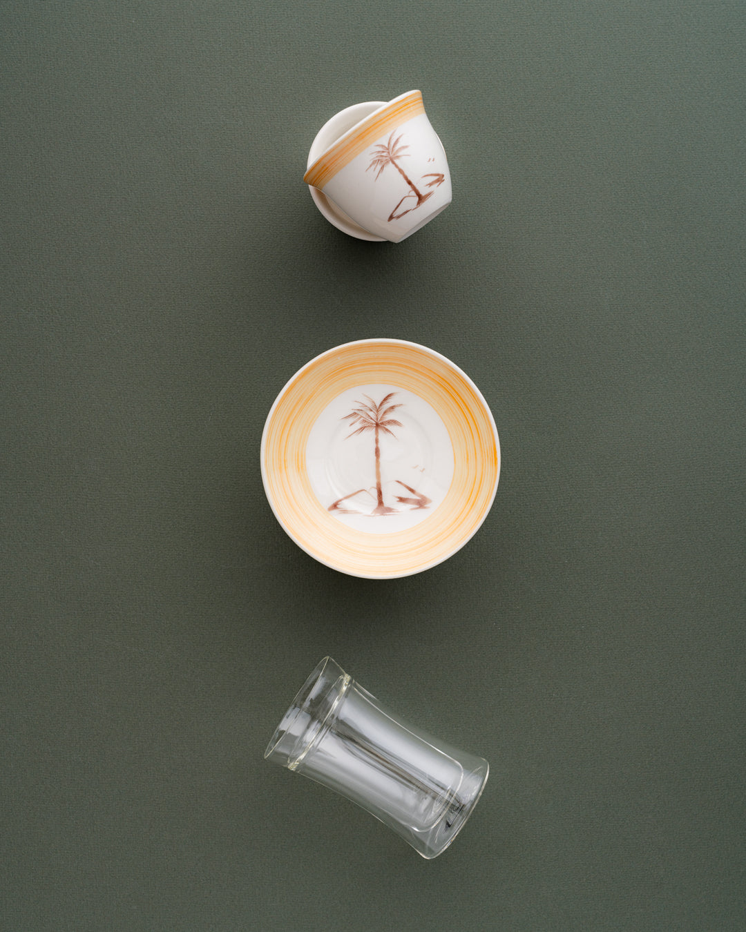 طقم استكانات شاي وفناجين قهوة عربية 18 قطعة دبل وول - طبقتين من الزجاج