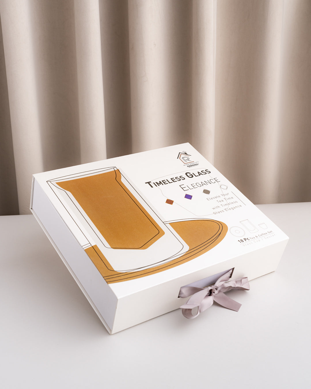 طقم استكانات شاي وفناجين قهوة عربية 18 (Double Wall) - طبقتين من الزجاج