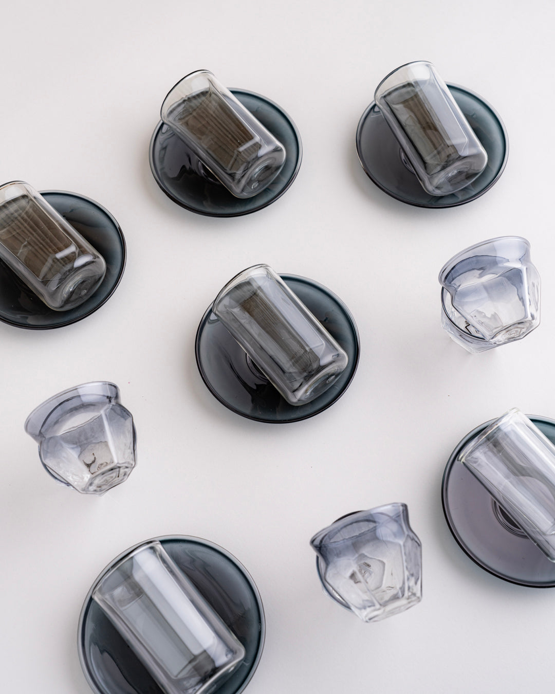 طقم استكانات شاي وفناجين قهوة عربية 18 (Double Wall) - طبقتين من الزجاج