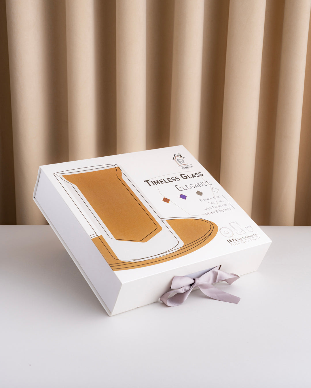 طقم استكانات شاي وفناجين قهوة عربية 18 (Double Wall) - طبقتين من الزجاج