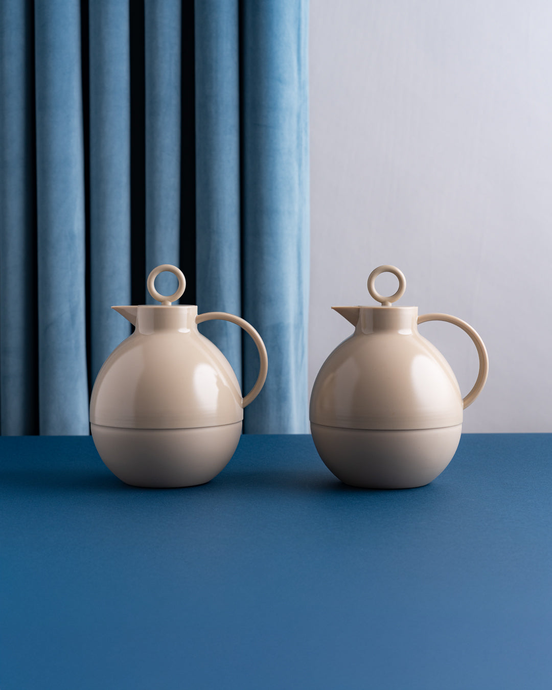 طقم مطارة شاي وقهوة لون بيج ترابي