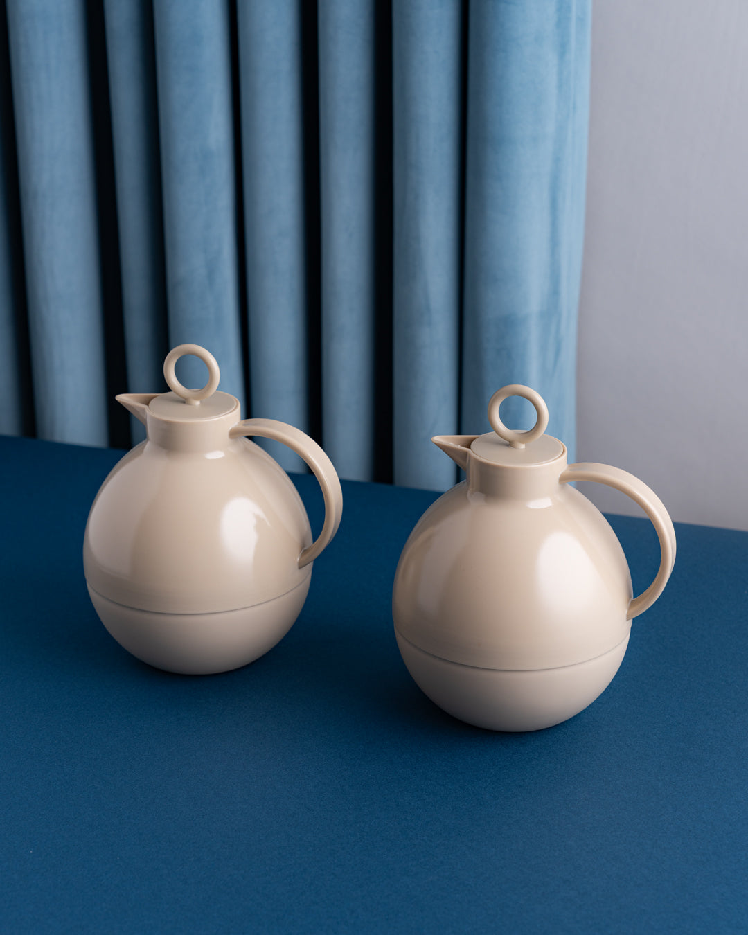 طقم مطارة شاي وقهوة لون بيج ترابي