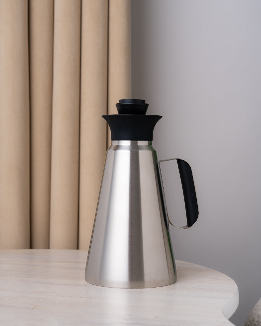 مطارة شاي وقهوة دبل وول لون سلفر