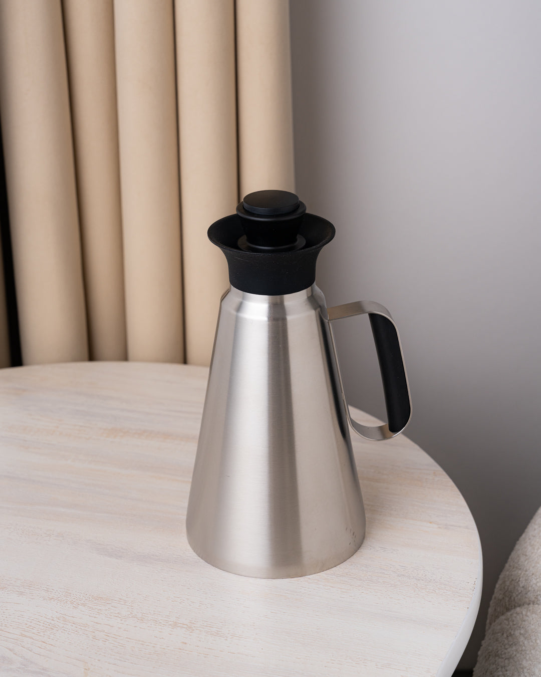 مطارة شاي وقهوة دبل وول لون سلفر