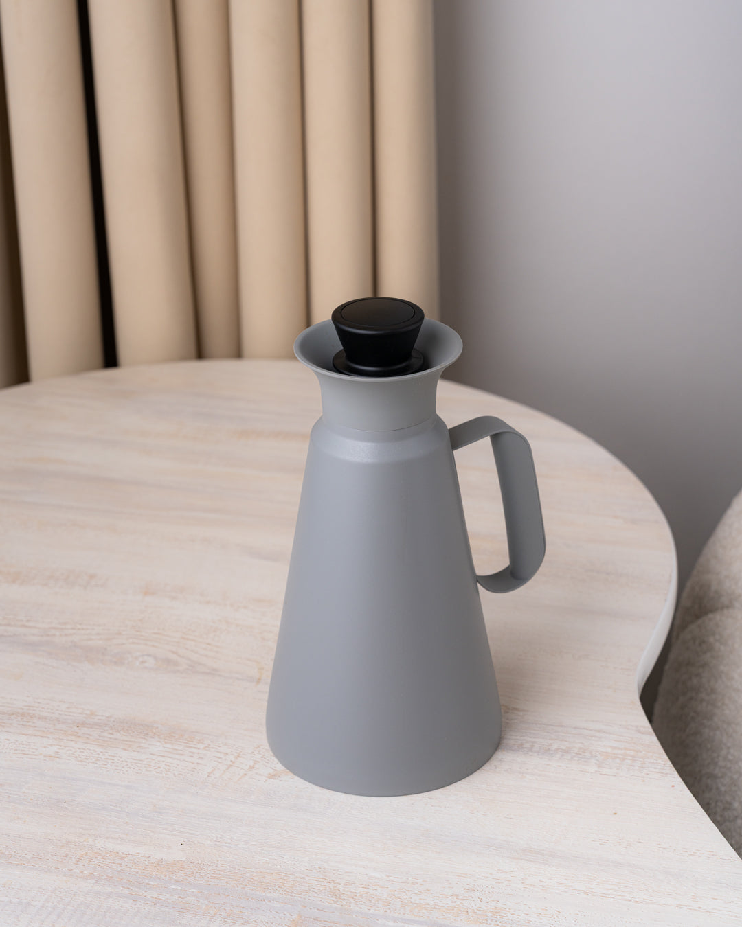 مطارة شاي وقهوة دبل وول لون رمادي