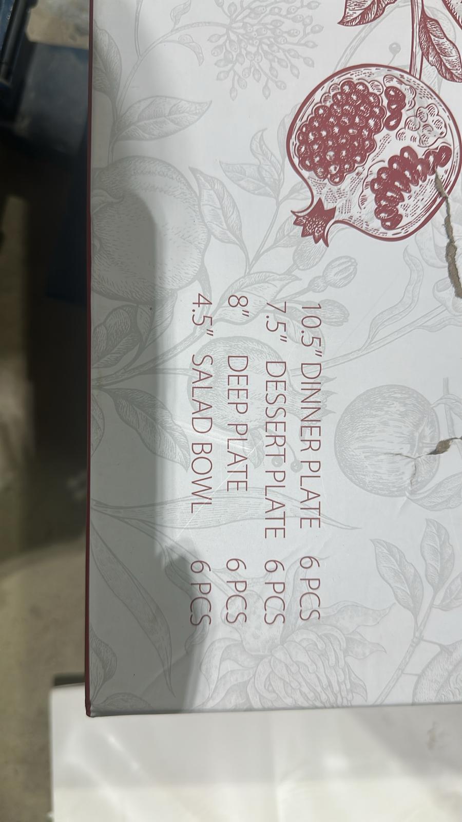 طقم سفرة 24 قطعة لـ6 اشخاص