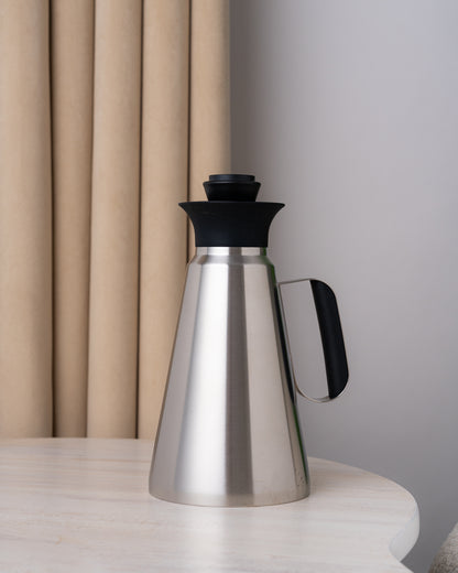 مطارة شاي وقهوة دبل وول لون سلفر