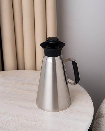 مطارة شاي وقهوة دبل وول لون سلفر