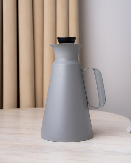 مطارة شاي وقهوة دبل وول لون رمادي