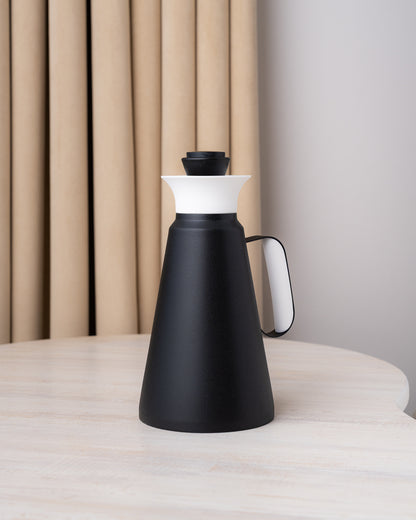 مطارة شاي وقهوة دبل وول لون اسود