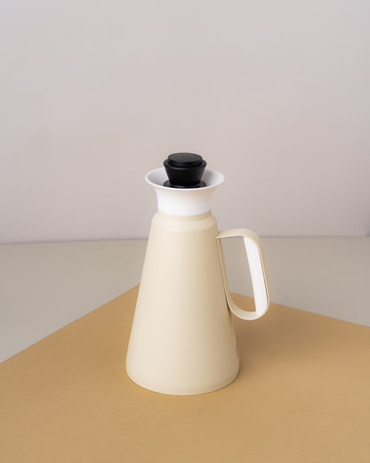 مطارة شاي وقهوة دبل وول لون ابيض